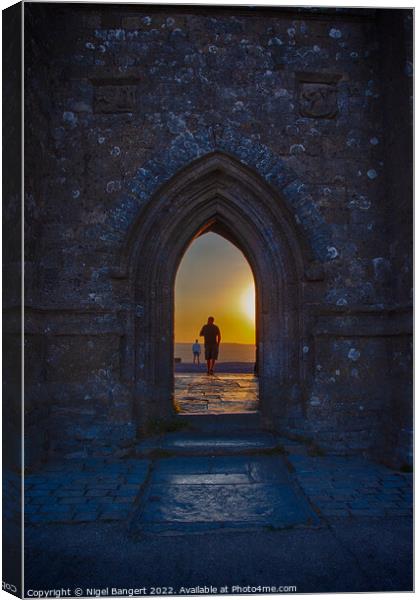 St Michael's Tower Sunrise Canvas Print by Nigel Bangert
