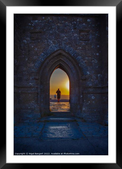 St Michael's Tower Sunrise Framed Mounted Print by Nigel Bangert