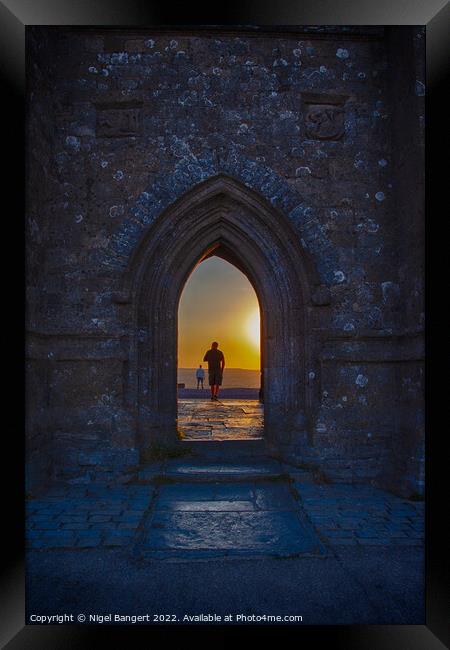 St Michael's Tower Sunrise Framed Print by Nigel Bangert