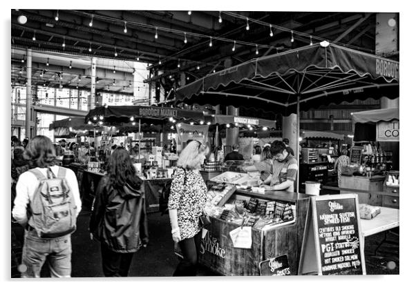 Borough Market London 03 Acrylic by Glen Allen