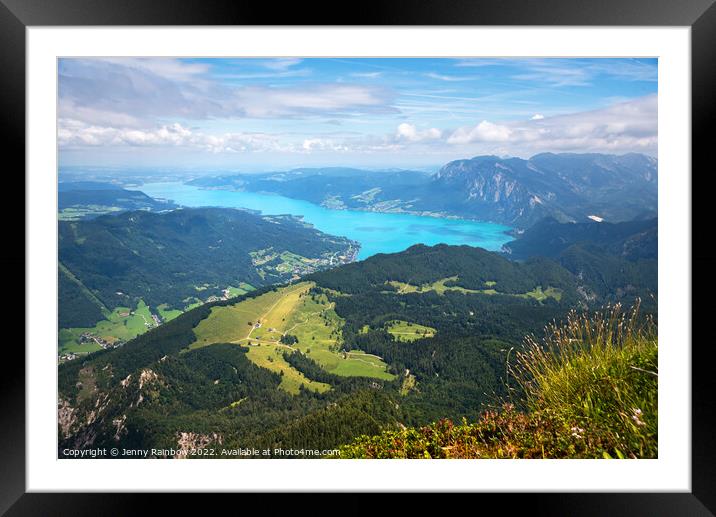Lake Mondsee - Salzkammergut 2 Framed Mounted Print by Jenny Rainbow