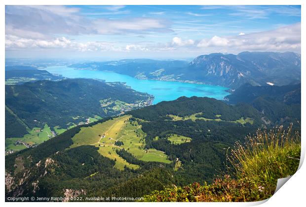 Lake Mondsee - Salzkammergut 2 Print by Jenny Rainbow