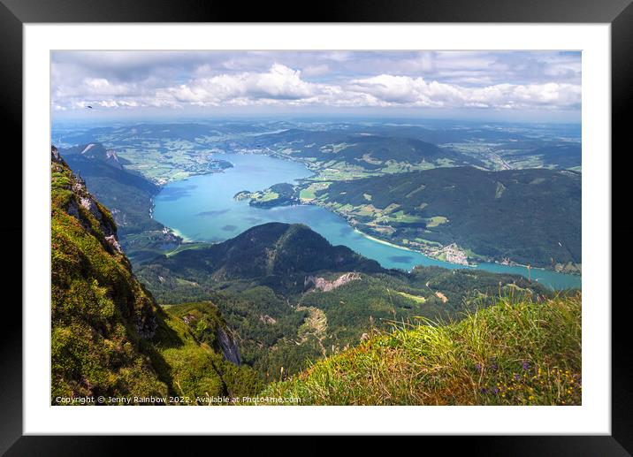 Lake Mondsee - Salzkammergut 1 Framed Mounted Print by Jenny Rainbow