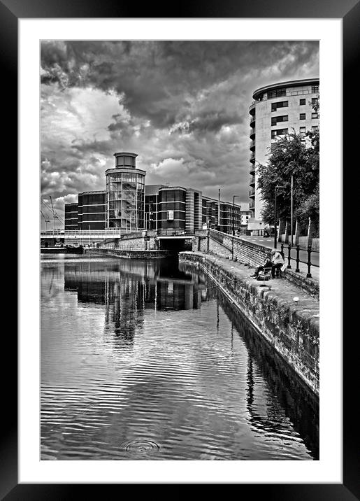 Royal Armouries from Aire and Calder Navigation Framed Mounted Print by Darren Galpin