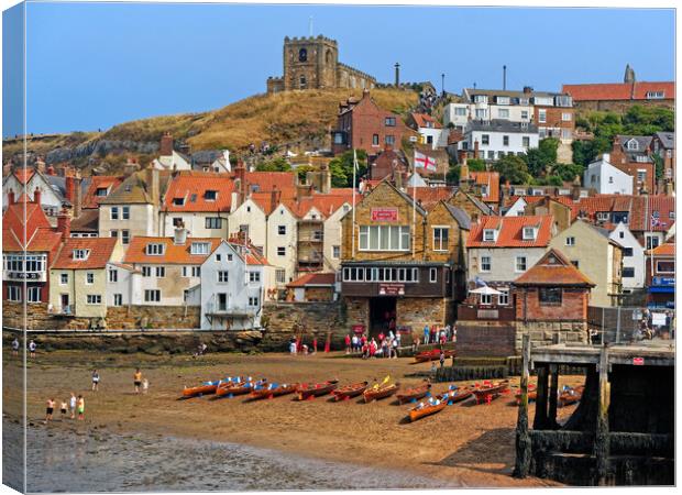 Whitby Harbour View Canvas Print by Darren Galpin