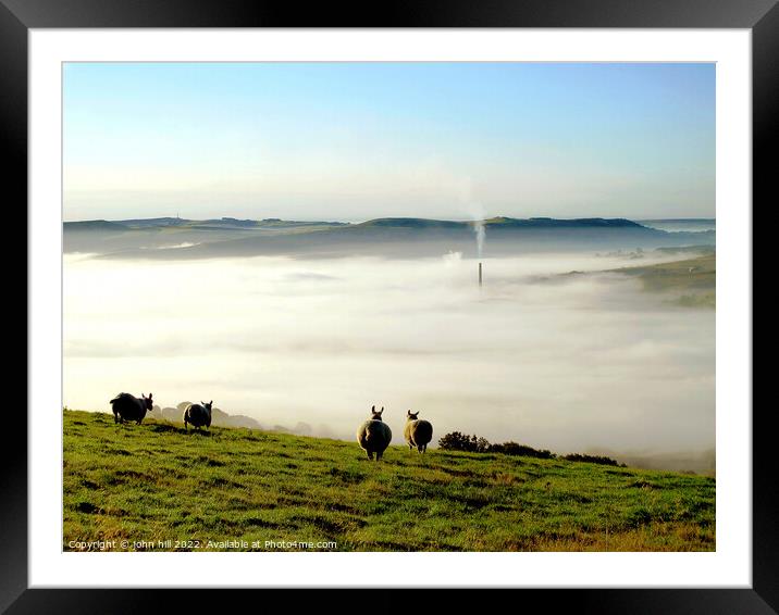 Mystical Morning in Hope Valley Framed Mounted Print by john hill