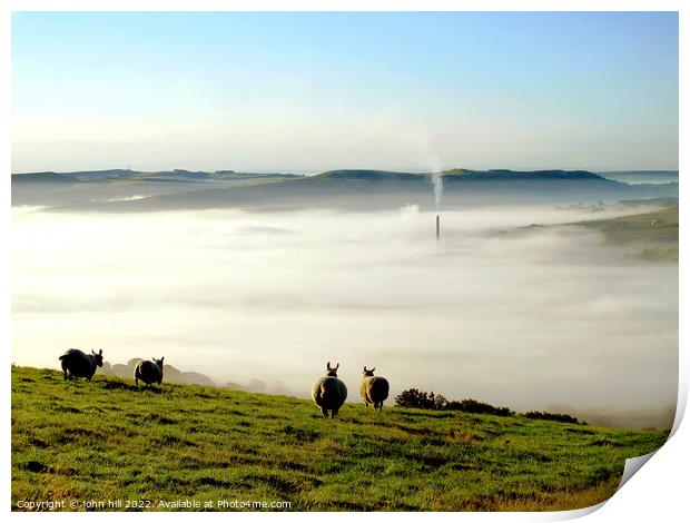 Mystical Morning in Hope Valley Print by john hill