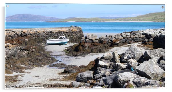harbour Outer Hebrides Acrylic by Chris Mobberley