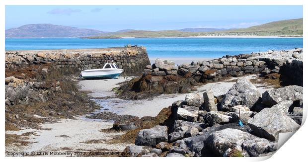 harbour Outer Hebrides Print by Chris Mobberley