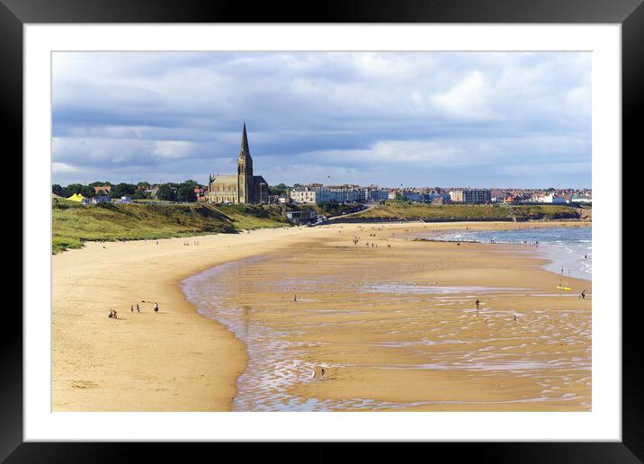 Long sands Beach and St Georges Framed Mounted Print by Anthony McGeever