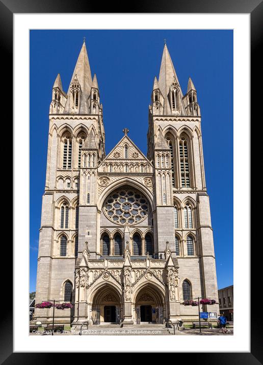 Truro Cathedral, Cornwall Framed Mounted Print by Jim Monk
