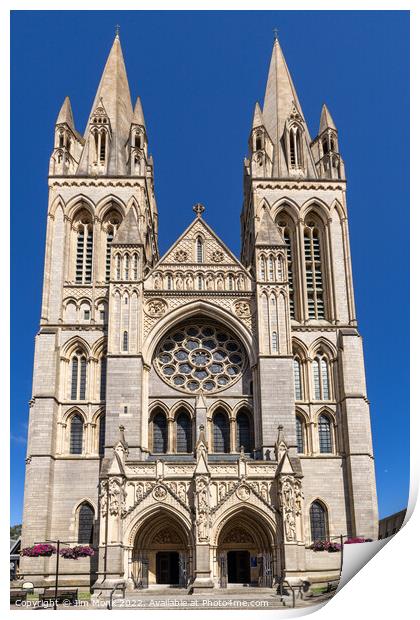 Truro Cathedral, Cornwall Print by Jim Monk
