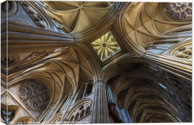 Truro Cathedral Detail  Canvas Print by Jim Monk