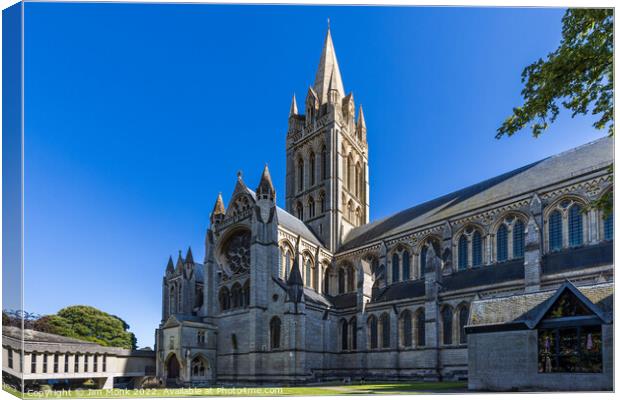 Truro Cathedral in Cornwall Canvas Print by Jim Monk