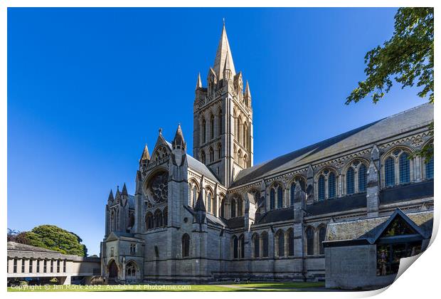 Truro Cathedral in Cornwall Print by Jim Monk