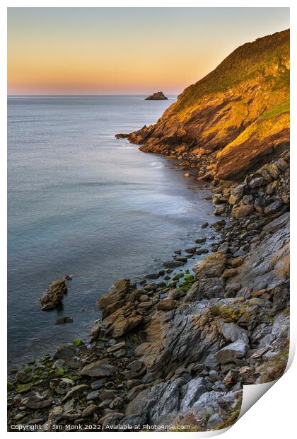 Gull Rock from Jacka Point Print by Jim Monk