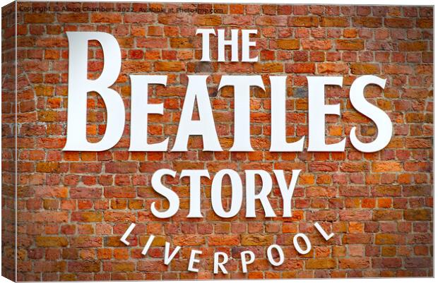Liverpool The Beatles Story Canvas Print by Alison Chambers