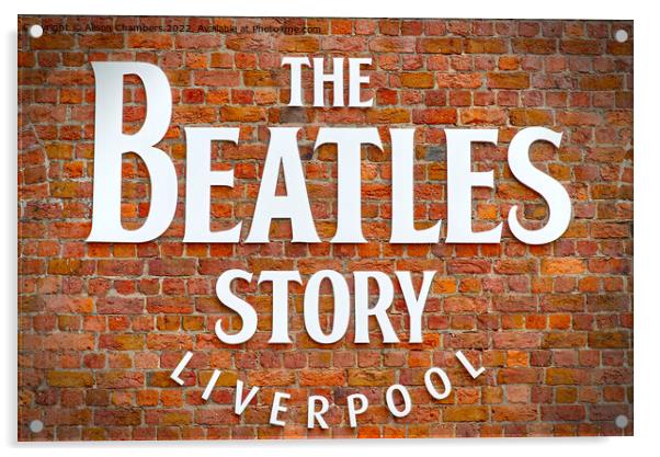 Liverpool The Beatles Story Acrylic by Alison Chambers