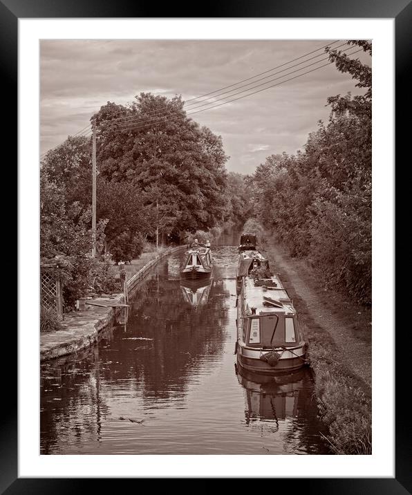 Montgomery Canal, Maesbury Marsh Framed Mounted Print by Rob Cole