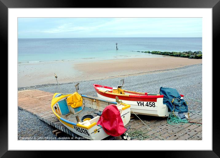Ready to launch at Sheringham Norfolk Framed Mounted Print by john hill