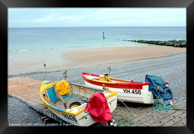 Ready to launch at Sheringham Norfolk Framed Print by john hill