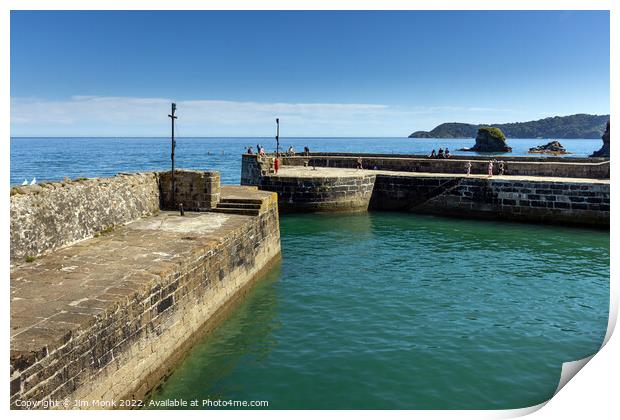 Charlestown Harbour Cornwall Print by Jim Monk