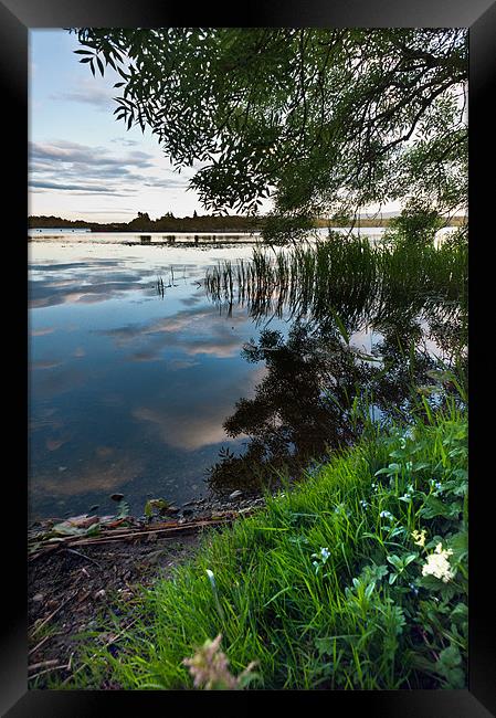 Reflecting over Lake of Menteith Framed Print by Stephen Mole