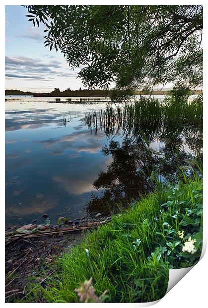 Reflecting over Lake of Menteith Print by Stephen Mole