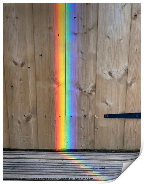 Straight Up prism-lit door. Print by DEE- Diana Cosford