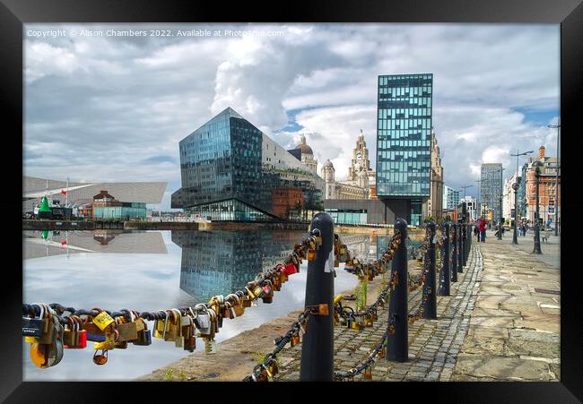 Liverpools Waterfront Framed Print by Alison Chambers