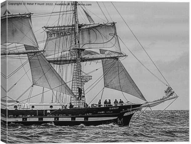 Sailing The TS Royalist Canvas Print by Peter F Hunt