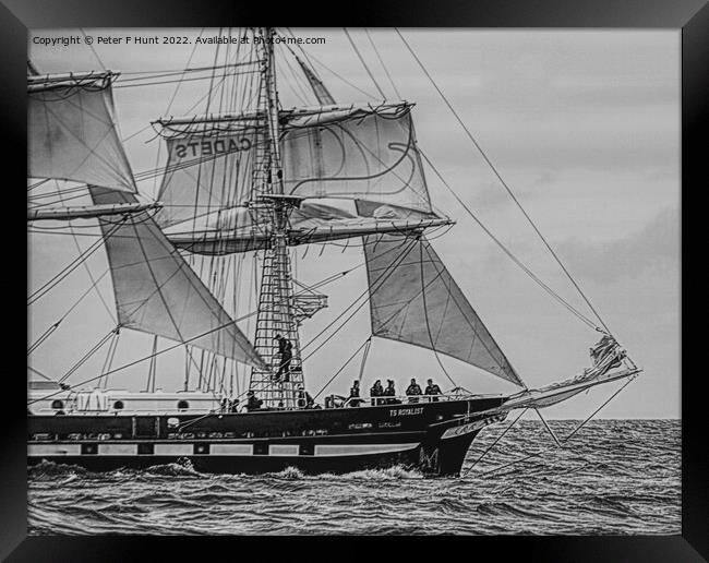 Sailing The TS Royalist Framed Print by Peter F Hunt
