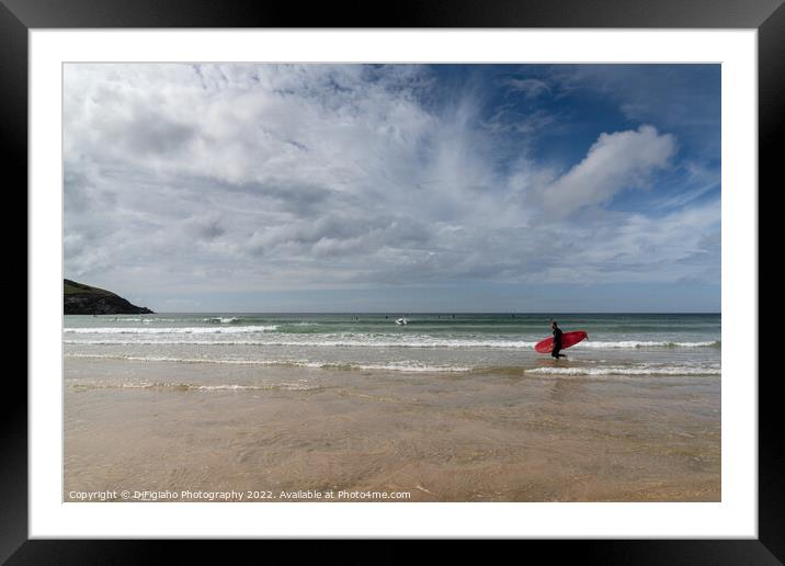 Fistral Magic Framed Mounted Print by DiFigiano Photography