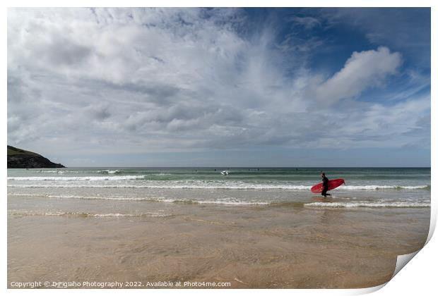 Fistral Magic Print by DiFigiano Photography