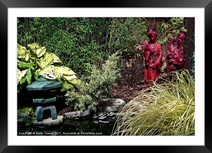 Japanese Garden Canvases & Prints Framed Mounted Print by Keith Towers Canvases & Prints