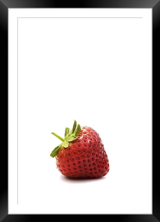 Strawberry I Framed Mounted Print by Natalie Kinnear