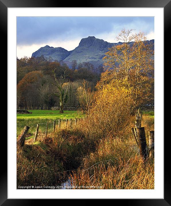 Langdale Views Framed Mounted Print by Jason Connolly