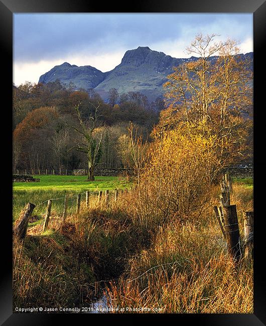Langdale Views Framed Print by Jason Connolly