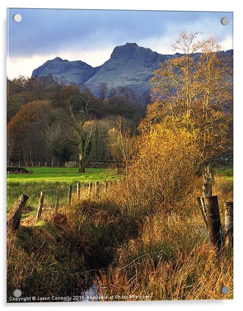 Langdale Views Acrylic by Jason Connolly