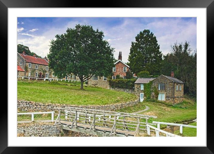 Hutton-le_hole Yorkshire Village Framed Mounted Print by Martyn Arnold