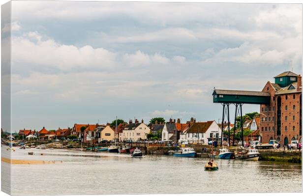 The Harbour Wall at Wells Canvas Print by Gerry Walden LRPS
