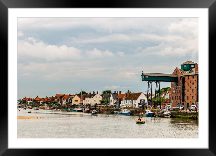 The Harbour Wall at Wells Framed Mounted Print by Gerry Walden LRPS