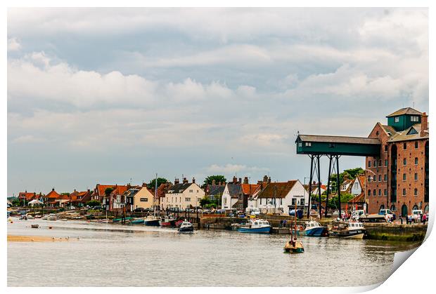 The Harbour Wall at Wells Print by Gerry Walden LRPS