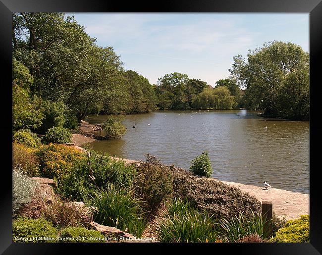 Poole Park Framed Print by Mike Streeter
