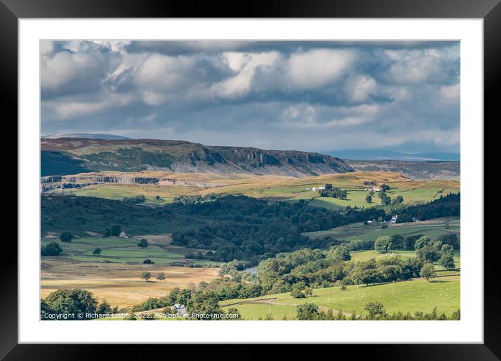 Cronkley Scar from Stable Edge, Teesdale (1) Framed Mounted Print by Richard Laidler