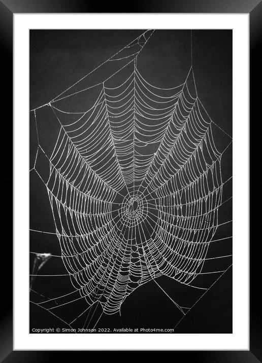 Spider architecture  Framed Mounted Print by Simon Johnson