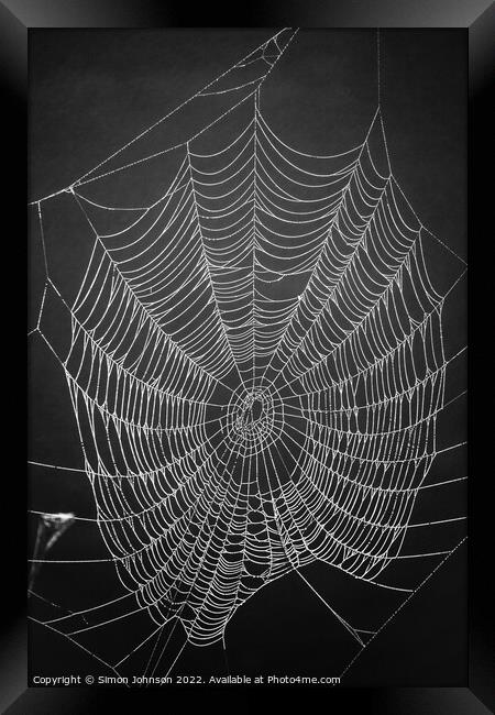 Spider architecture  Framed Print by Simon Johnson