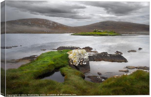 Dun an Sticer on North Uist  Canvas Print by Chris Mobberley