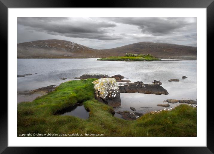 Dun an Sticer on North Uist  Framed Mounted Print by Chris Mobberley