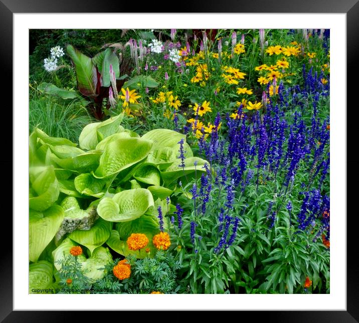 Part of our garden Framed Mounted Print by Stephanie Moore